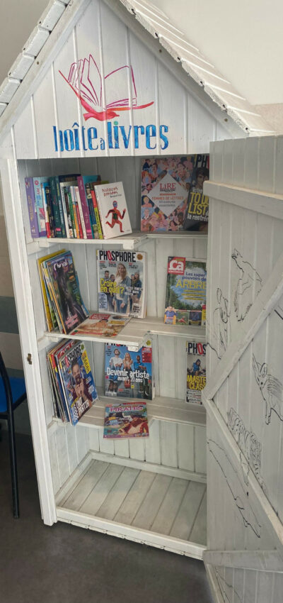 Visuel de la boîte à livres ouverte